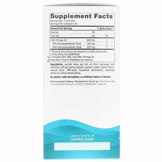 Omega-3 Lemon Softgels, NRN